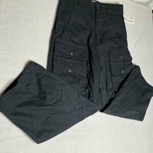 NWT BDG Urban Outfitters Black Cargo Pants Utility Pockets Baggy Fit Women M